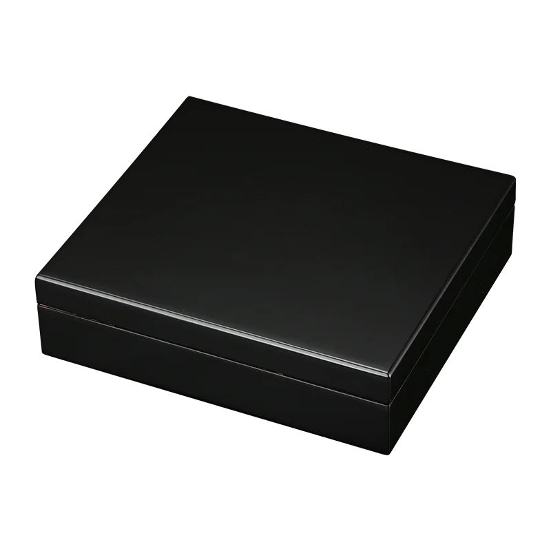 Portable Cedar Wood Travel Humidor with Glass Top - Digital Hygrometer & Humidifier | Compact Cigar Case