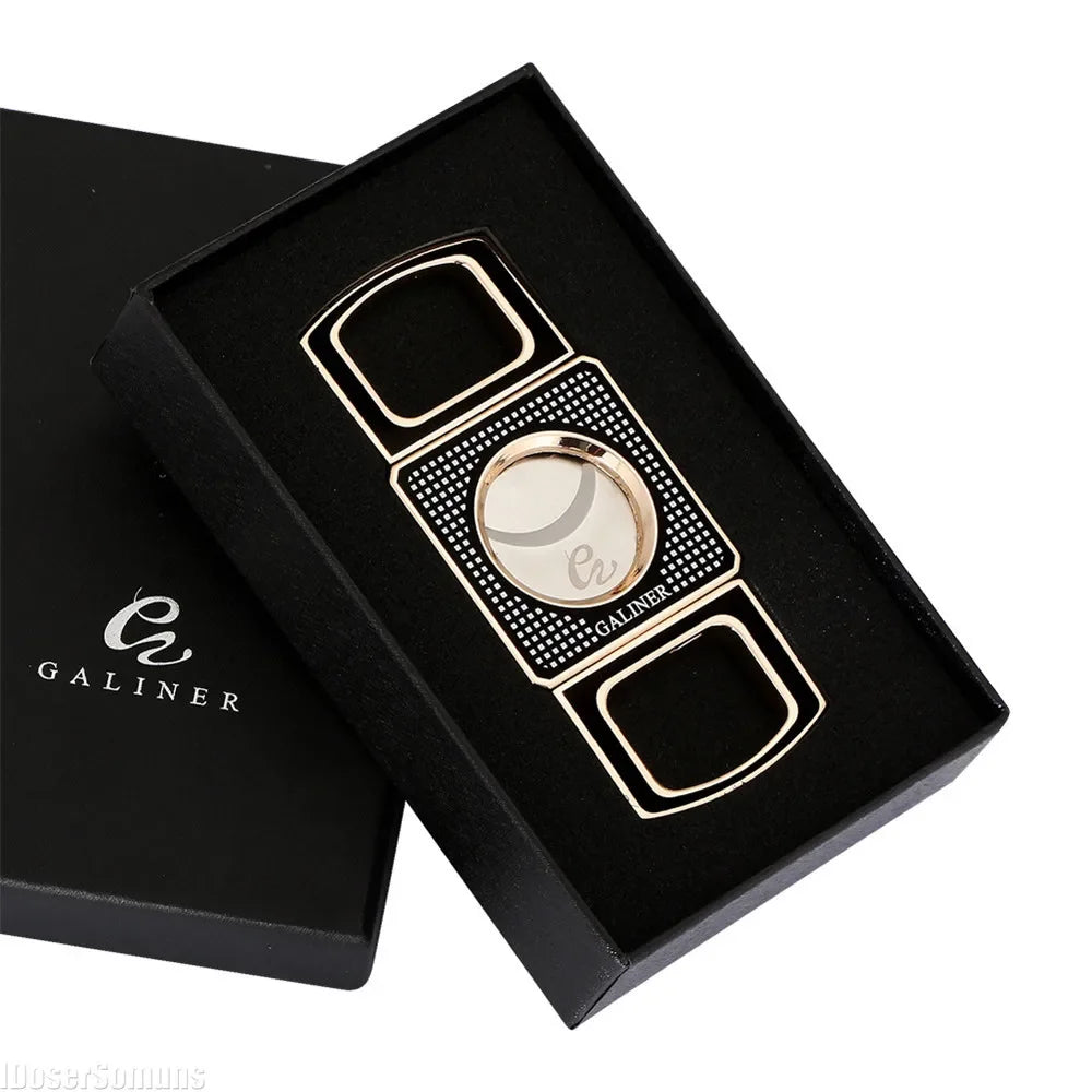 Compact Pocket Cigar Cutter with Gift Box | Sharp Blade Travel Cigar Accessories