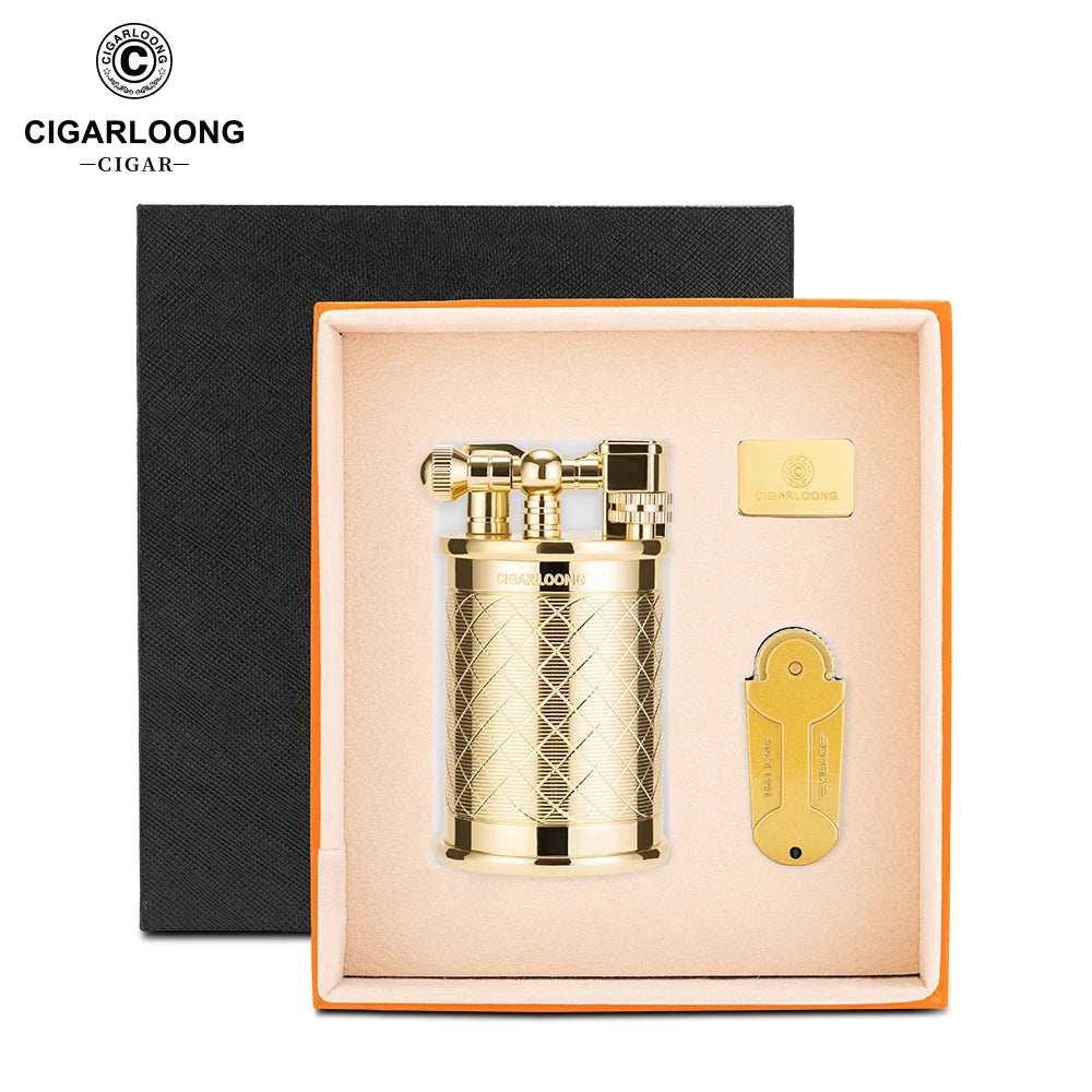 Premium Table Torch Lighter with Adjustable Windproof Blue Flame