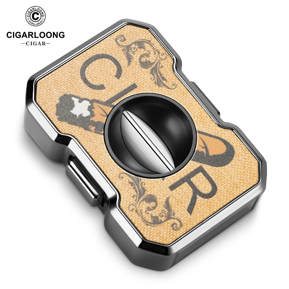 Cortador de puros portátil de viaje, mini, en forma de V, cuchilla afilada, acero inoxidable, diseño exquisito, herramienta para fumar, accesorios CE-25BY